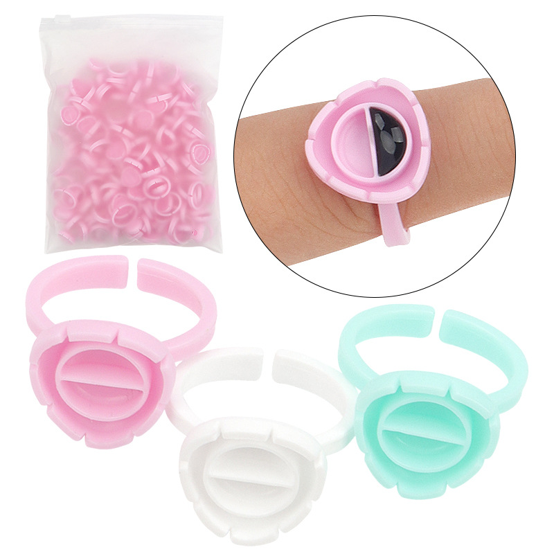 Body Jewelry Tattoo - 100 adet tek kullanımlık kirpik uzatma