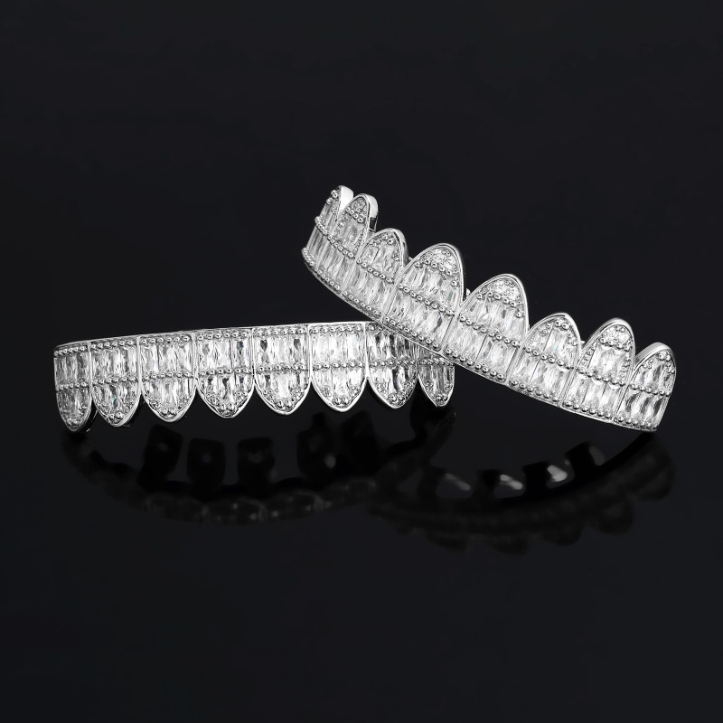 Hiphop buzlu Out T kare zirkon - Body Jewelry Real Gold incelemesi ve fiyatı