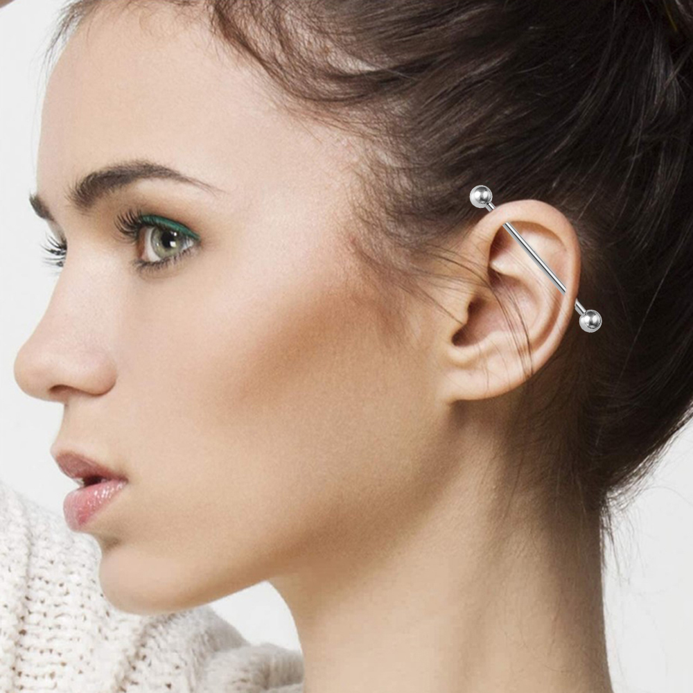 2 adet G23 titanyum dil Pierci - Body Jewelry Industrial incelemesi ve fiyatı
