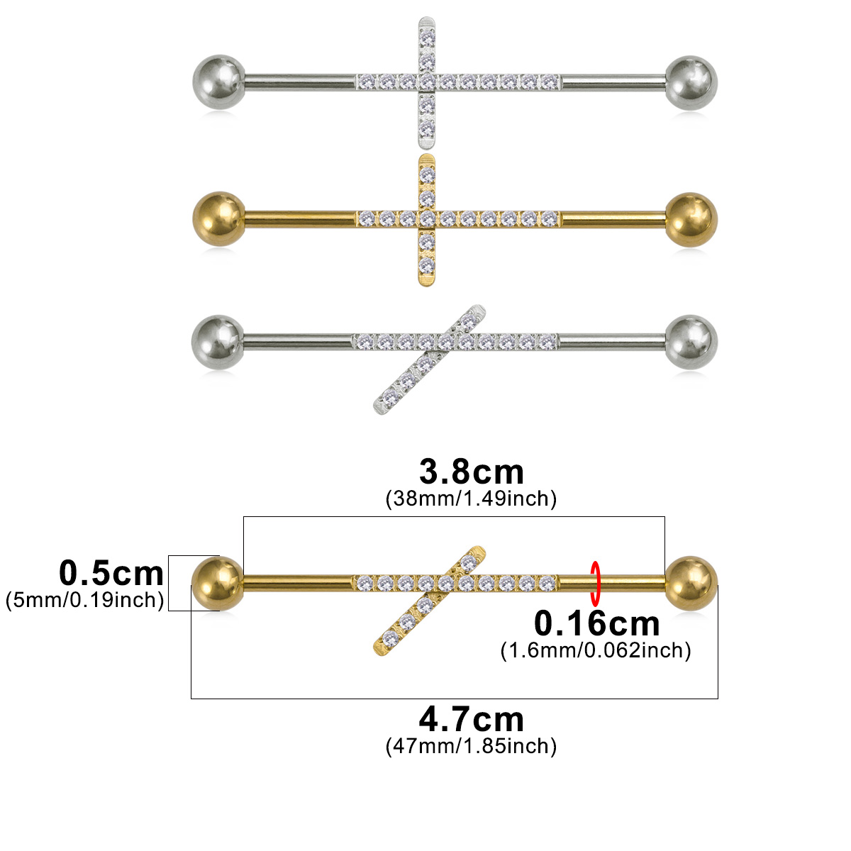 1 adet Zirkonya Endüstriyel Pi - Body Jewelry Industrial incelemesi ve fiyatı