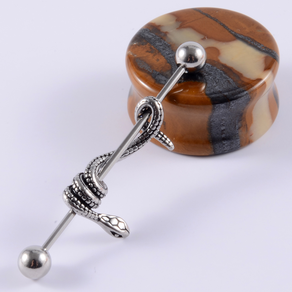 1 adet Cerrahi Çelik Yılan End - Body Jewelry Industrial incelemesi ve fiyatı