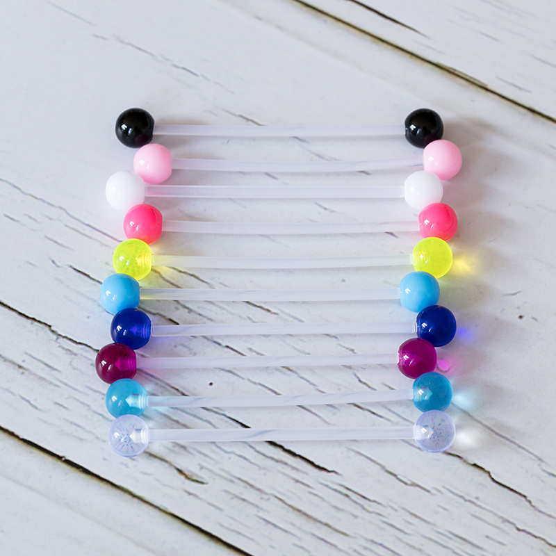 10-50 adet akrilik kıkırdak kü - Body Jewelry Industrial incelemesi ve fiyatı