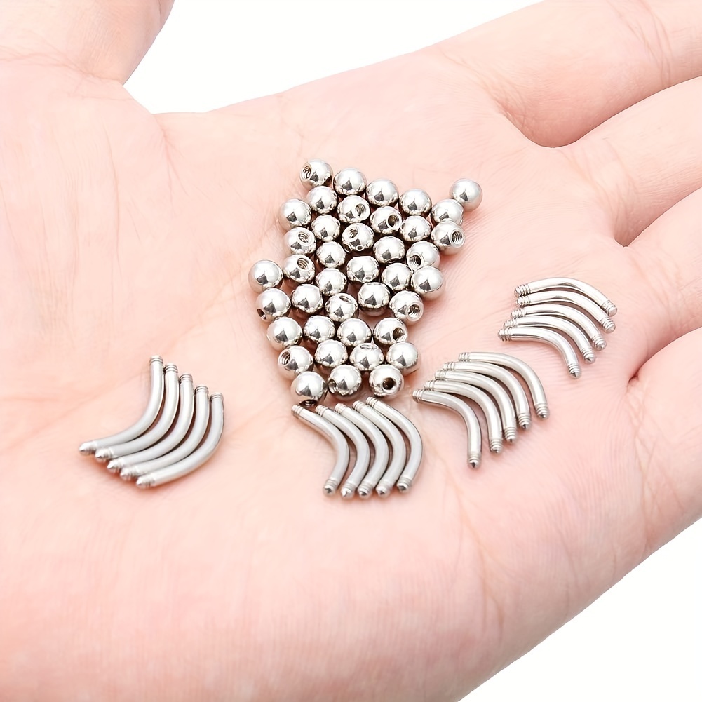 6/8/10/12/52 adet 16G paslanma - Body Jewelry Industrial incelemesi ve fiyatı