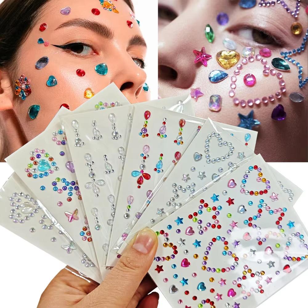 1 sayfalık renkli yay/yıldız/k - Body Jewelry Tattoo incelemesi ve fiyatı
