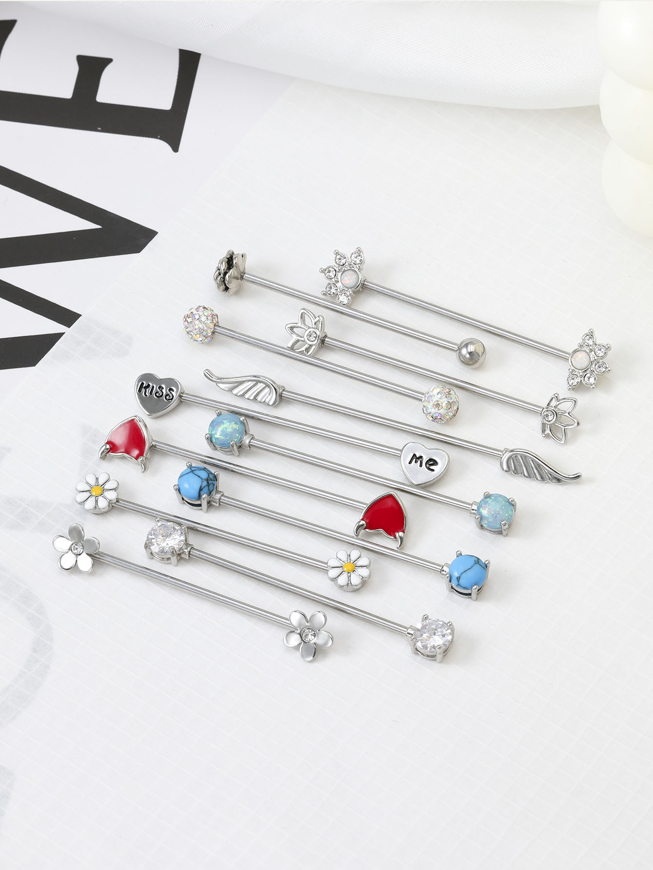 16G oklar kalpler endüstriyel  - Body Jewelry Industrial incelemesi ve fiyatı