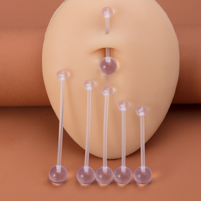 6 adet Esnek Göbek Piercing Ak - Body Jewelry Industrial incelemesi ve fiyatı