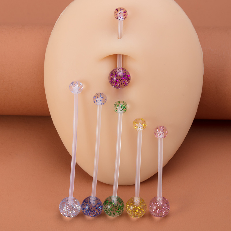 6 adet Esnek Göbek Piercing Ak - Body Jewelry Industrial incelemesi ve fiyatı