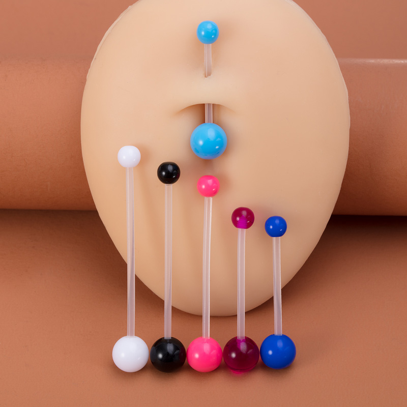 6 adet Esnek Göbek Piercing Ak - Body Jewelry Industrial incelemesi ve fiyatı
