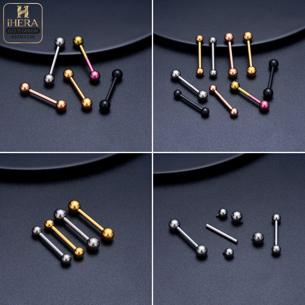 14G 16G G23 Titanyum Düz Barbe - Body Jewelry Industrial incelemesi ve fiyatı
