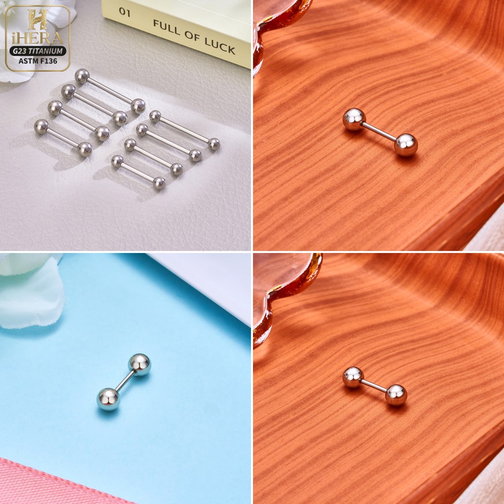 14G 16G G23 Titanyum Düz Barbe - Body Jewelry Industrial incelemesi ve fiyatı