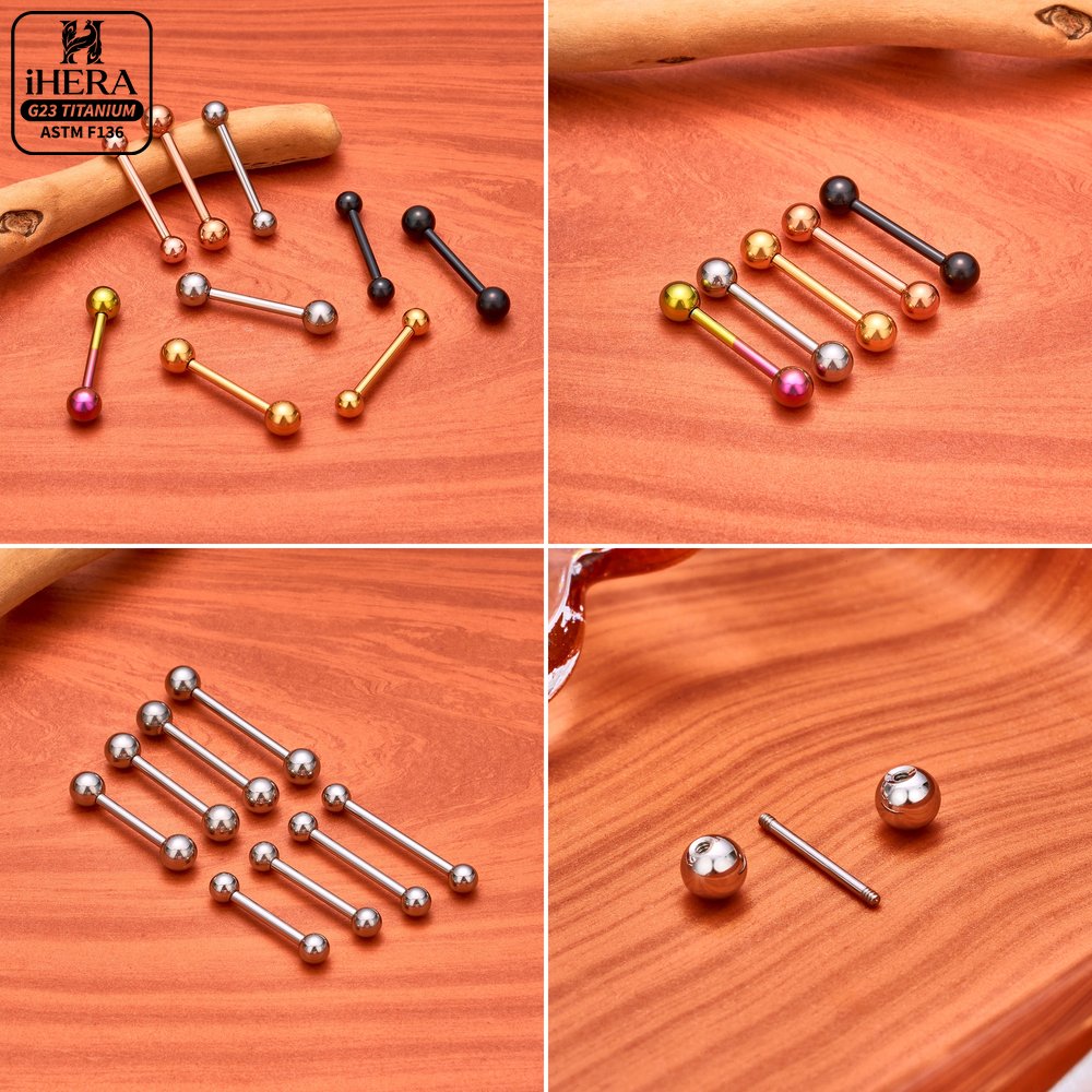 14G 16G G23 Titanyum Düz Barbe - Body Jewelry Industrial incelemesi ve fiyatı